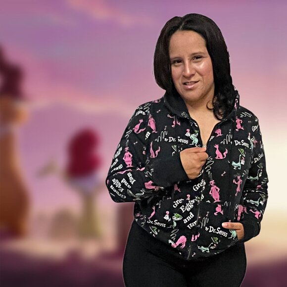 Dr. Seuss Vintage Green Eggs & Ham Hoodie Full Zip Limited Edition Jacket RARE - Picture 4 of 13